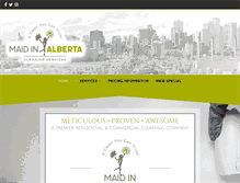 Tablet Screenshot of maidinalberta.com
